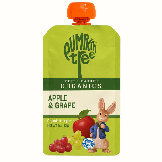 peter rabbit organics / apple grape puree 4.4oz (or)