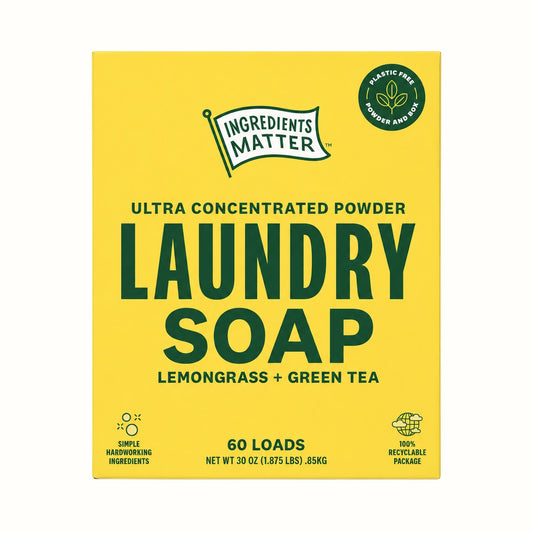 ingredients matter / lemongrass + green tea laundry soap 30 loads (mn)
