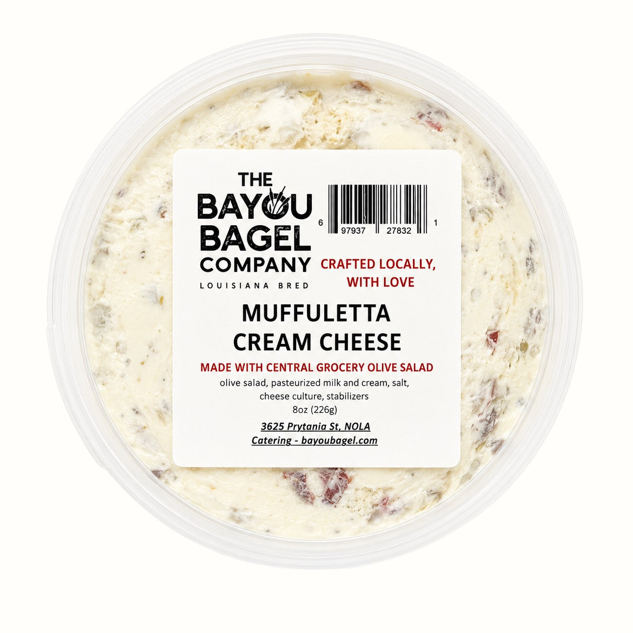 the bayou bagel company / muffuletta cream cheese