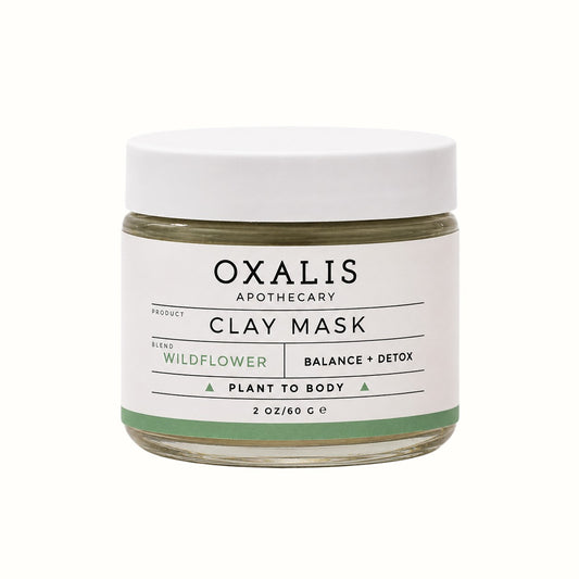 oxalis apothecary / wildflower balance + detox clay face mask