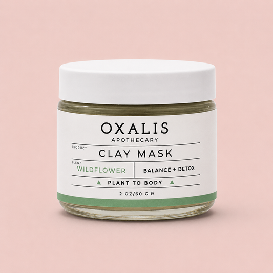 oxalis apothecary / wildflower balance + detox clay face mask