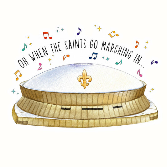 Nola Tawk / Saints Go Marching In Sticker