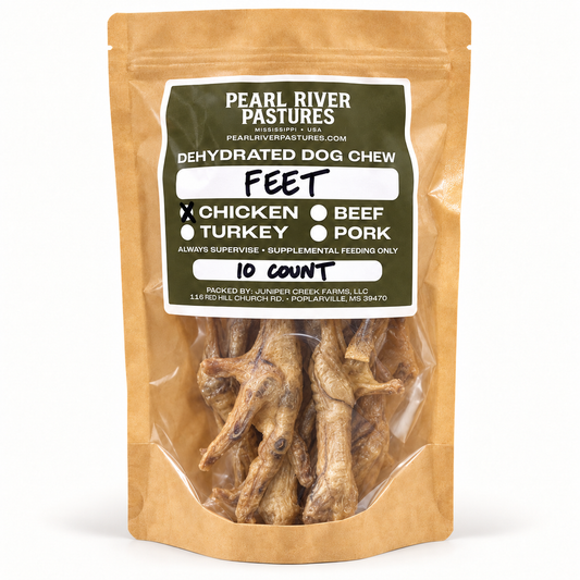 pearl river pastures / dehydrated chicken feet 10ct