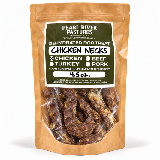 pearl river pastures / dehydrated chicken necks 4.5oz