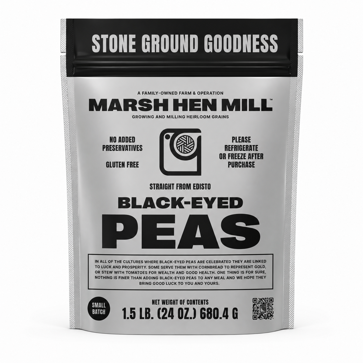 marsh hen mill / black eyed peas 1.5lb (sc)