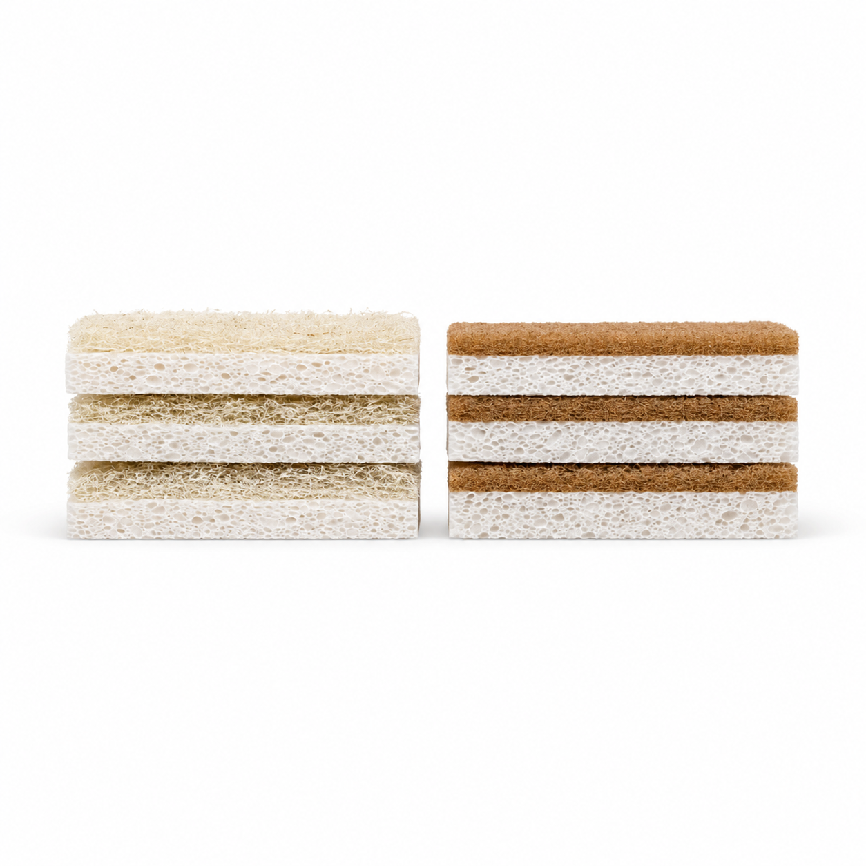 full circle home / natural scrubber sponge 6pk (ny)
