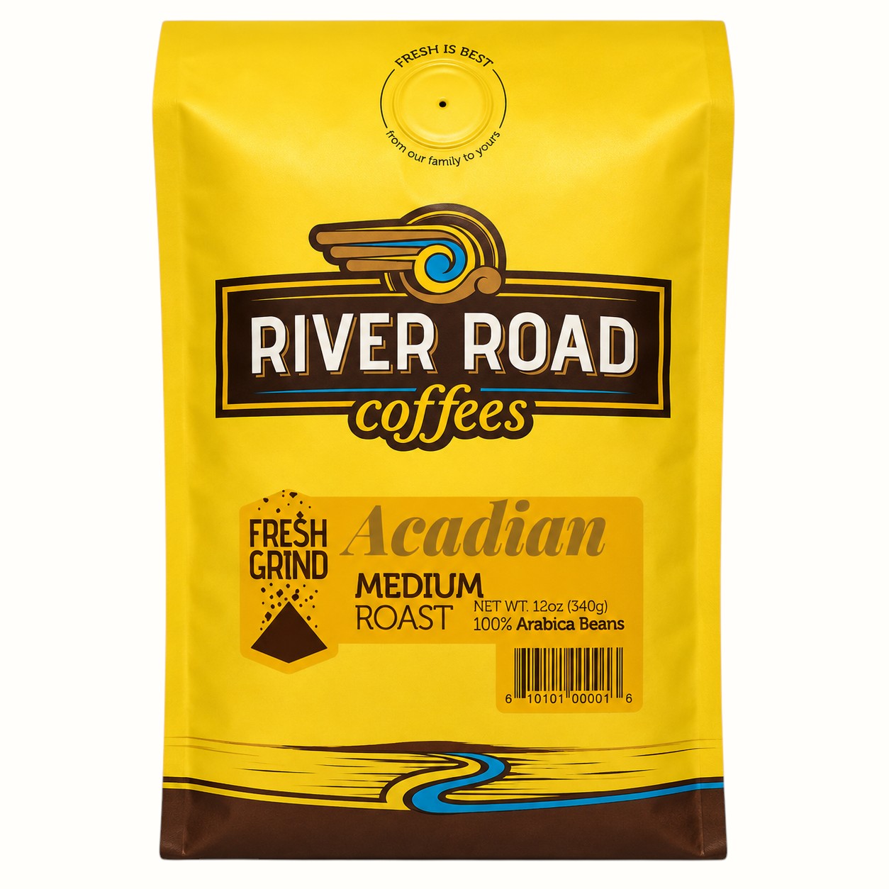 river road coffees / acadian medium roast coffee
