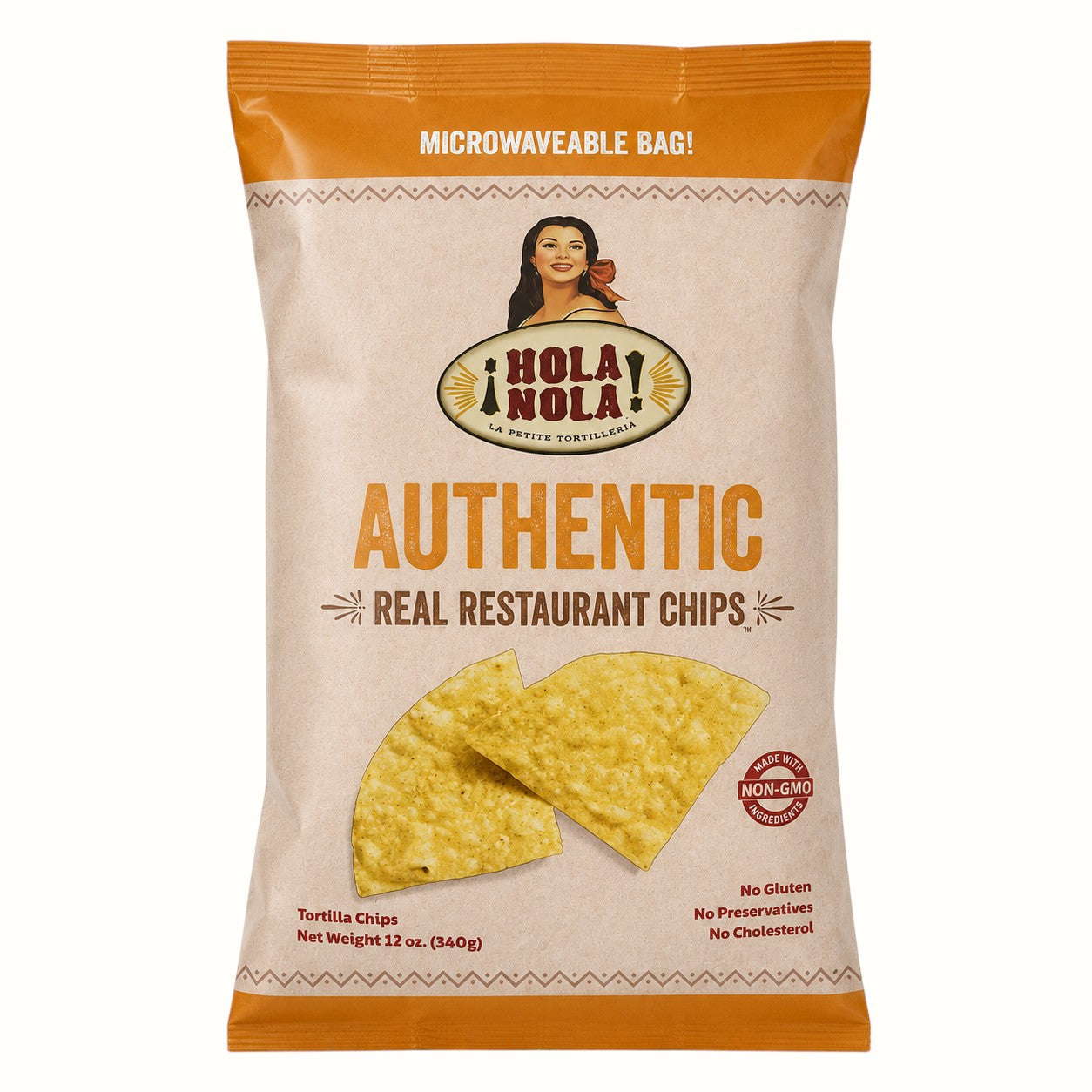 hola nola / whole corn tortilla chips 10oz
