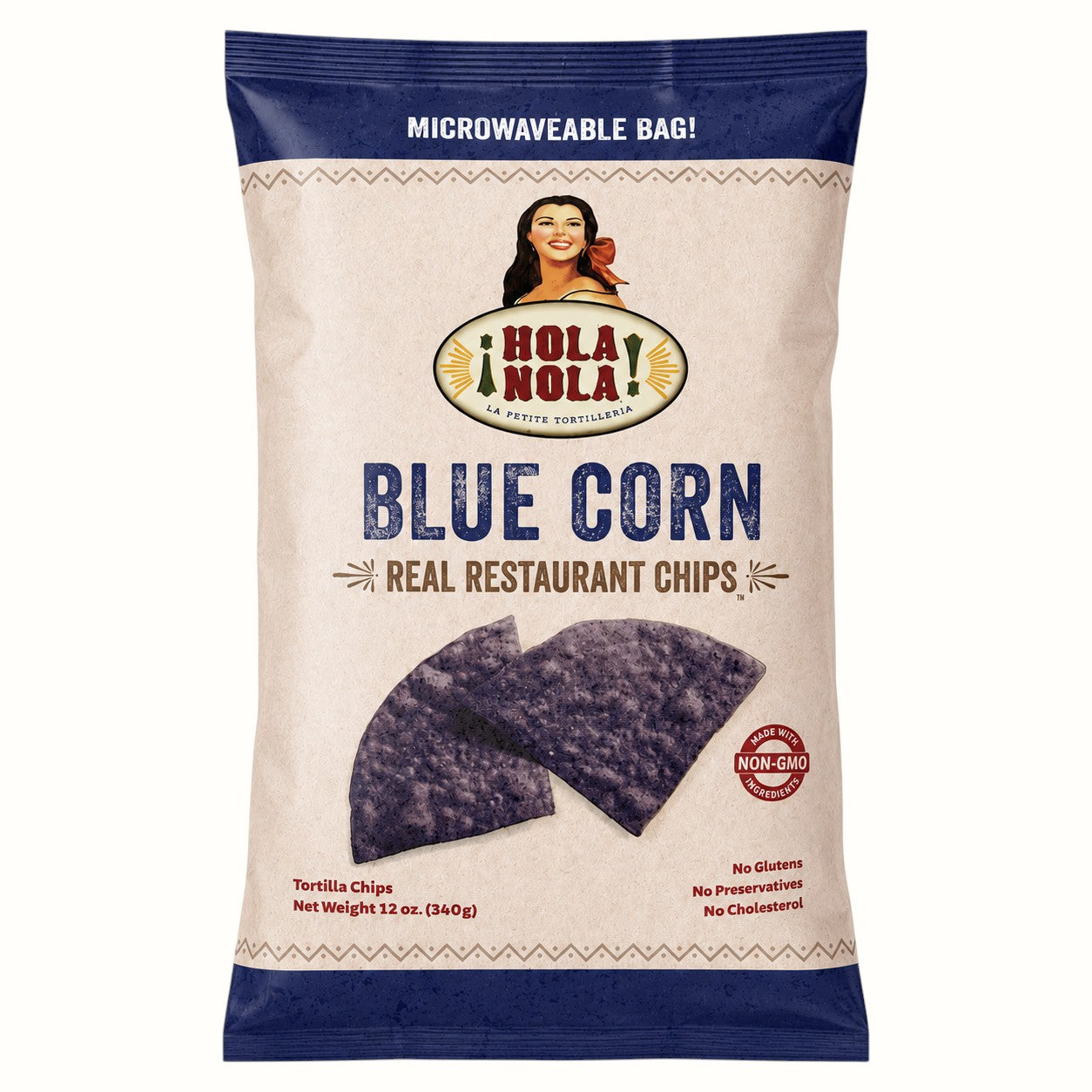 hola nola / whole corn tortilla chips 10oz