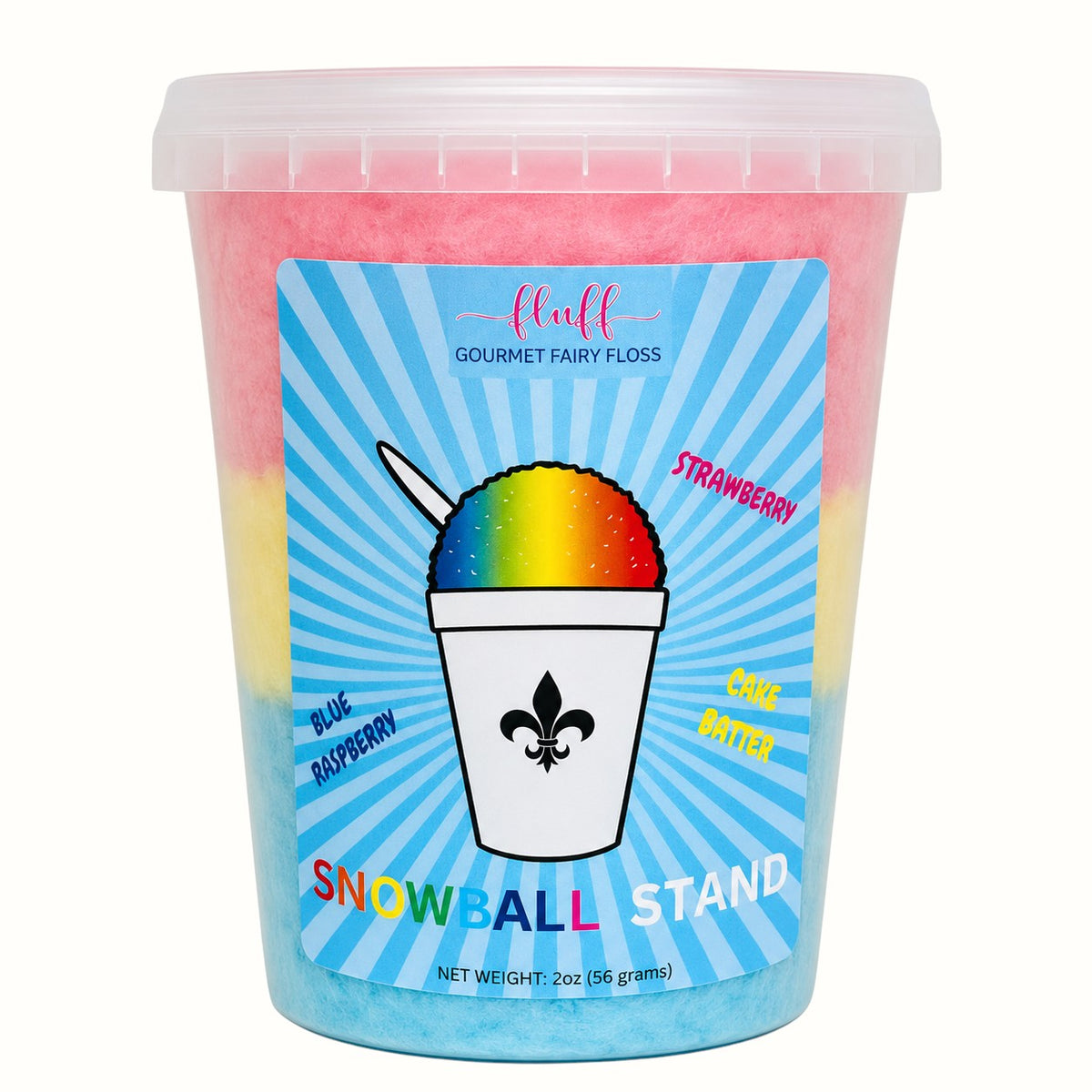 fluff gourmet fairy floss / local cotton candy 2oz