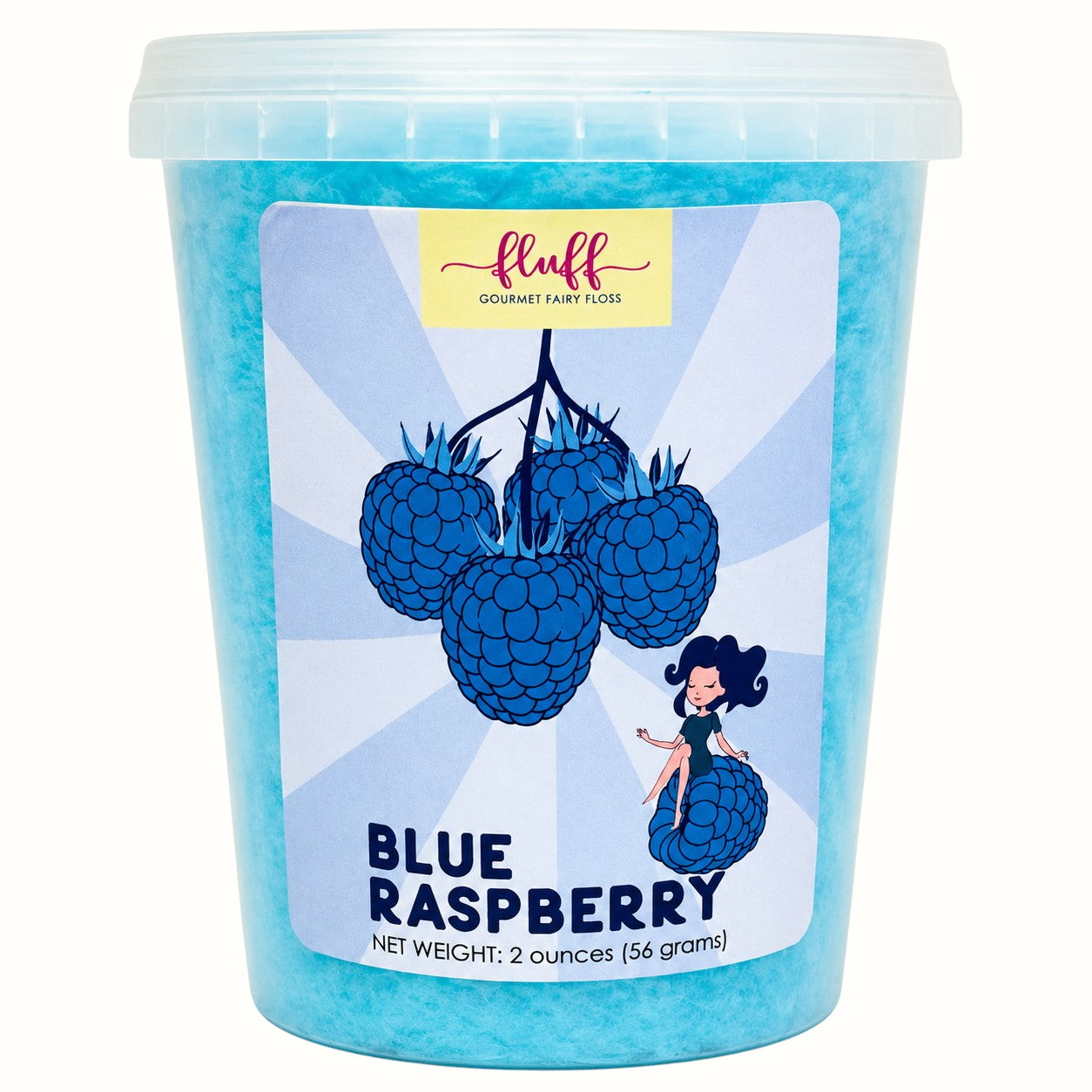 fluff gourmet fairy floss / local cotton candy 2oz