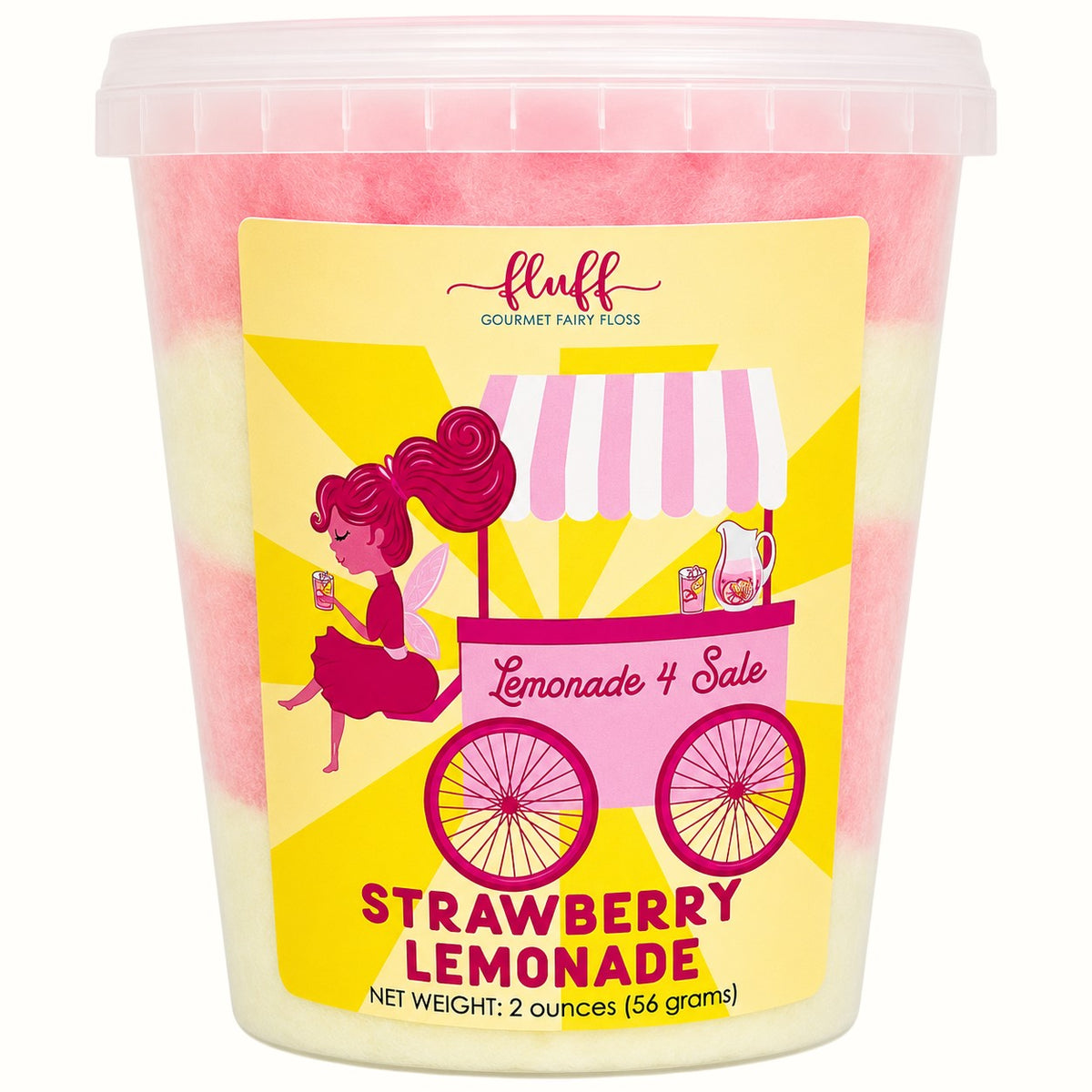 fluff gourmet fairy floss / local cotton candy 2oz