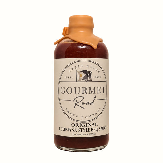 gourmet road sauce company / original + louisiana blanc bbq sauce 16.9oz
