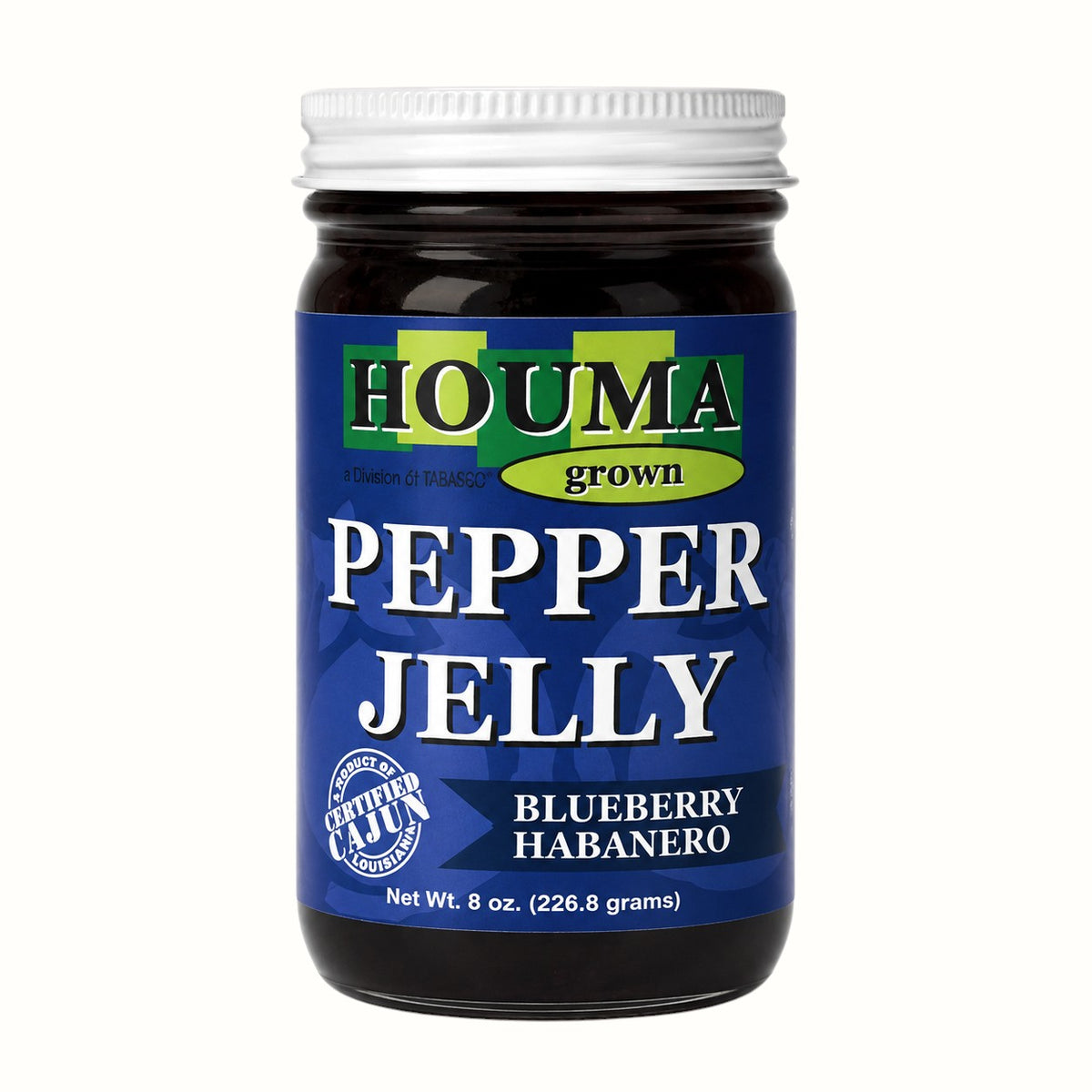 houma grown / red, green, blueberry habenero, crab boil, or garlic pepper jelly