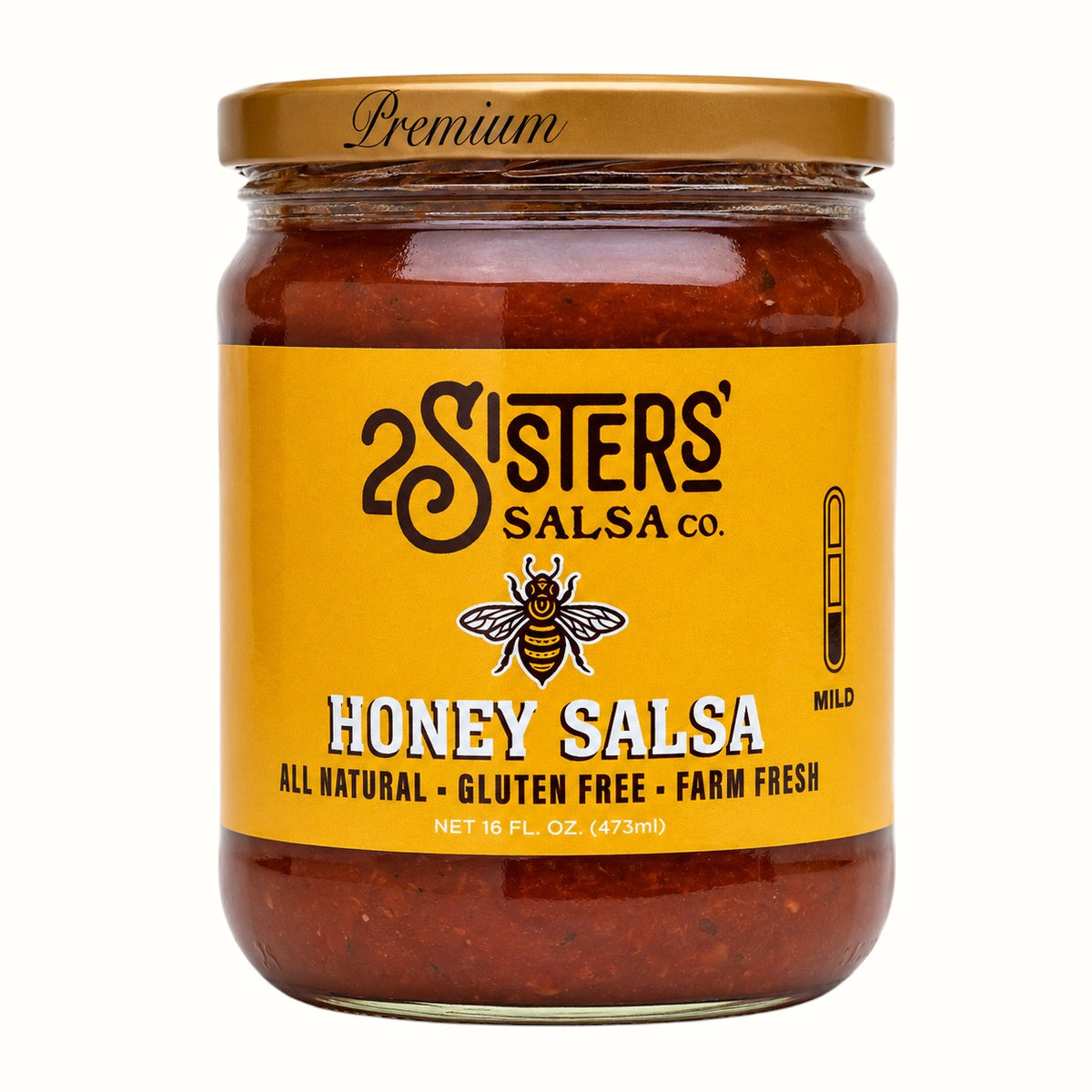 two sisters salsa co / original, verde, jalapeño, fiesta, or honey salsa