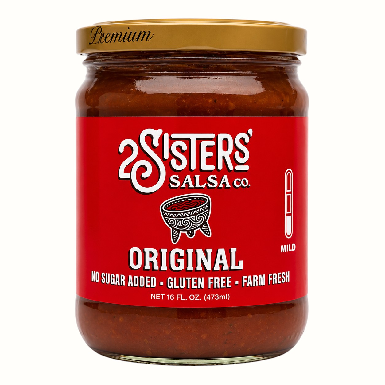 two sisters salsa co / original, verde, jalapeño, fiesta, or honey salsa