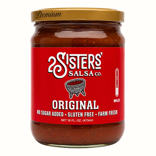 two sisters salsa co / original, verde, jalapeño, fiesta, or honey salsa