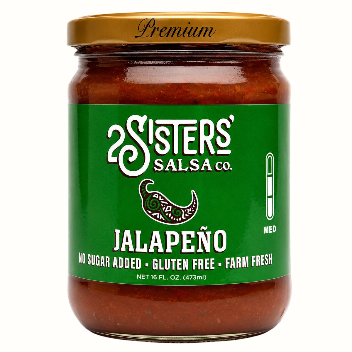 two sisters salsa co / original, verde, jalapeño, fiesta, or honey salsa