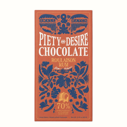 piety and desire / roulaison rum chocolate bar