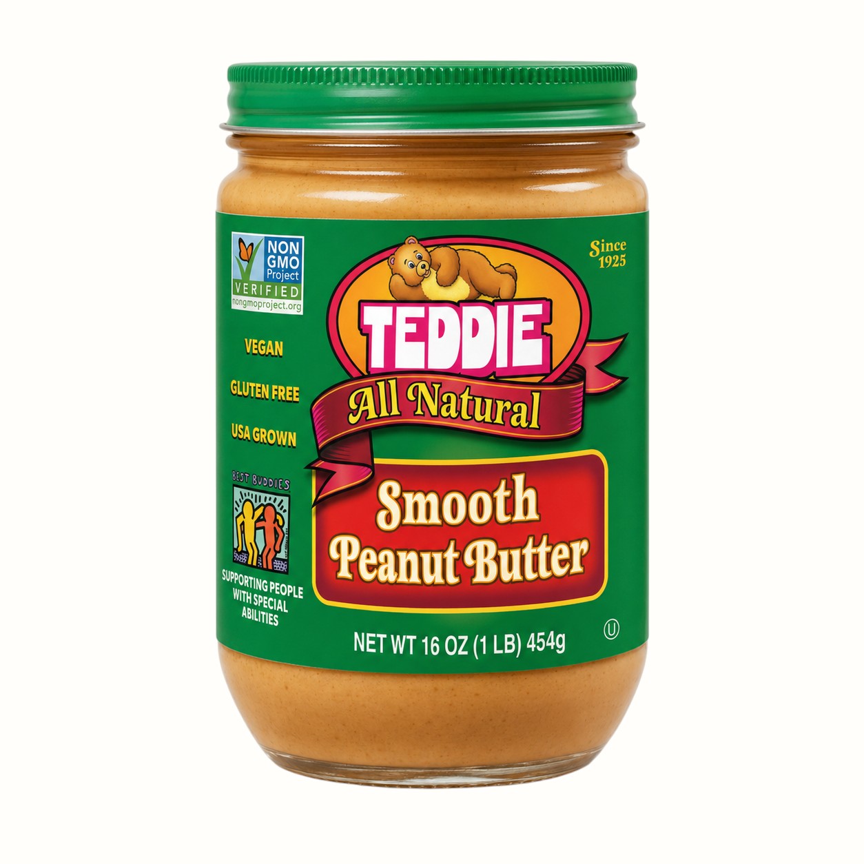 teddie / all natural peanut butters 16oz (ma)