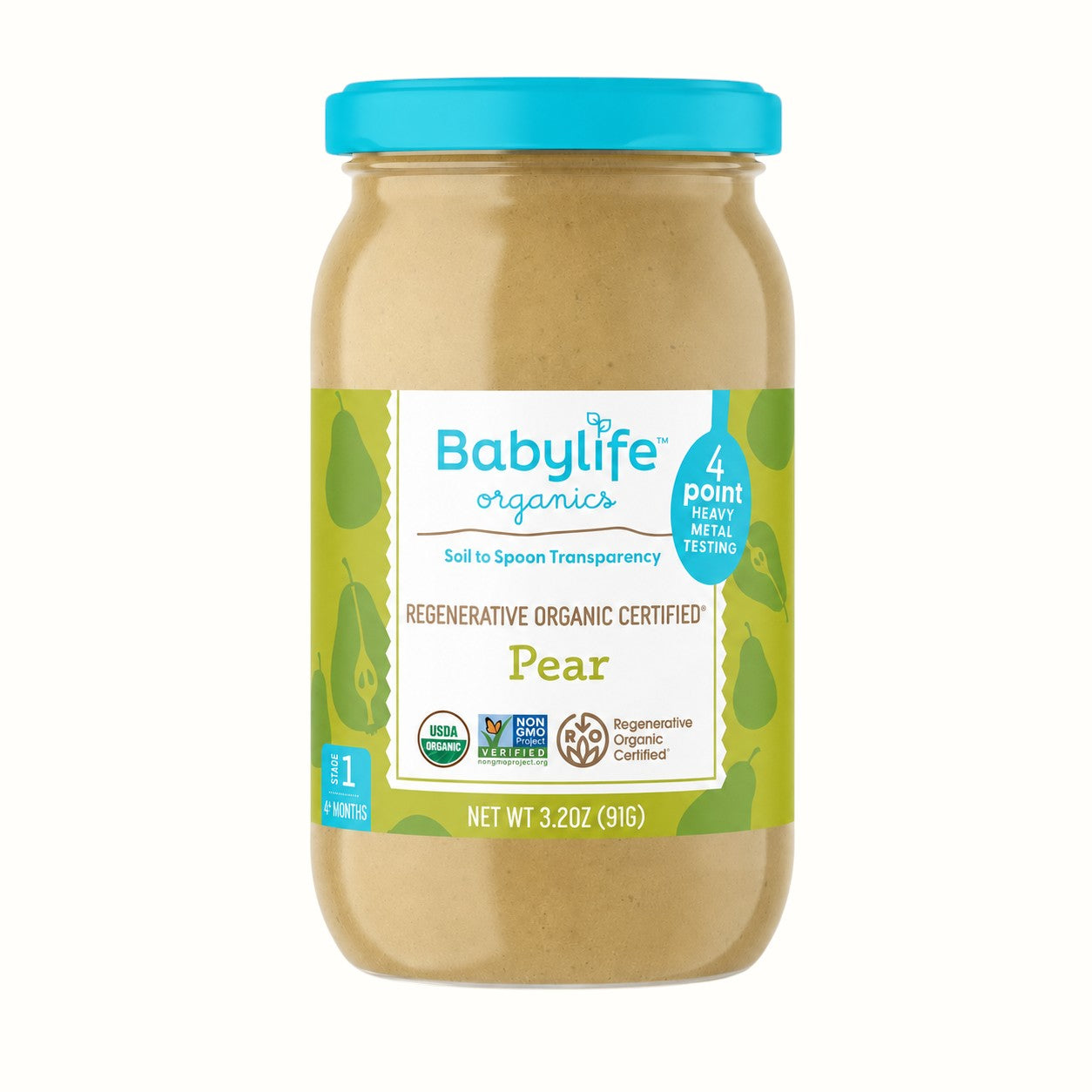 babylife organics / regenerative organic baby food 3.2oz (co)