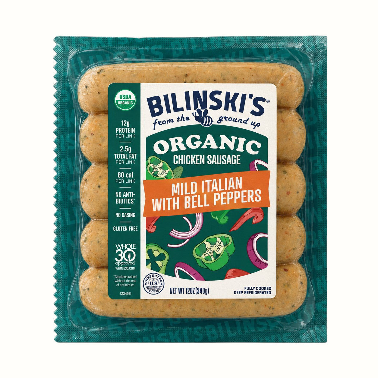 bilinski's / organic chicken sausage select your flavor