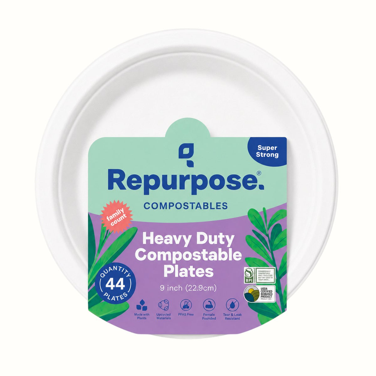 repurpose compostables / compostable plates select your size (ca)