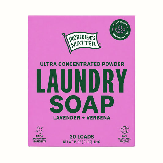ingredients matter / lavender + verbena laundry soap 30 loads (mn)