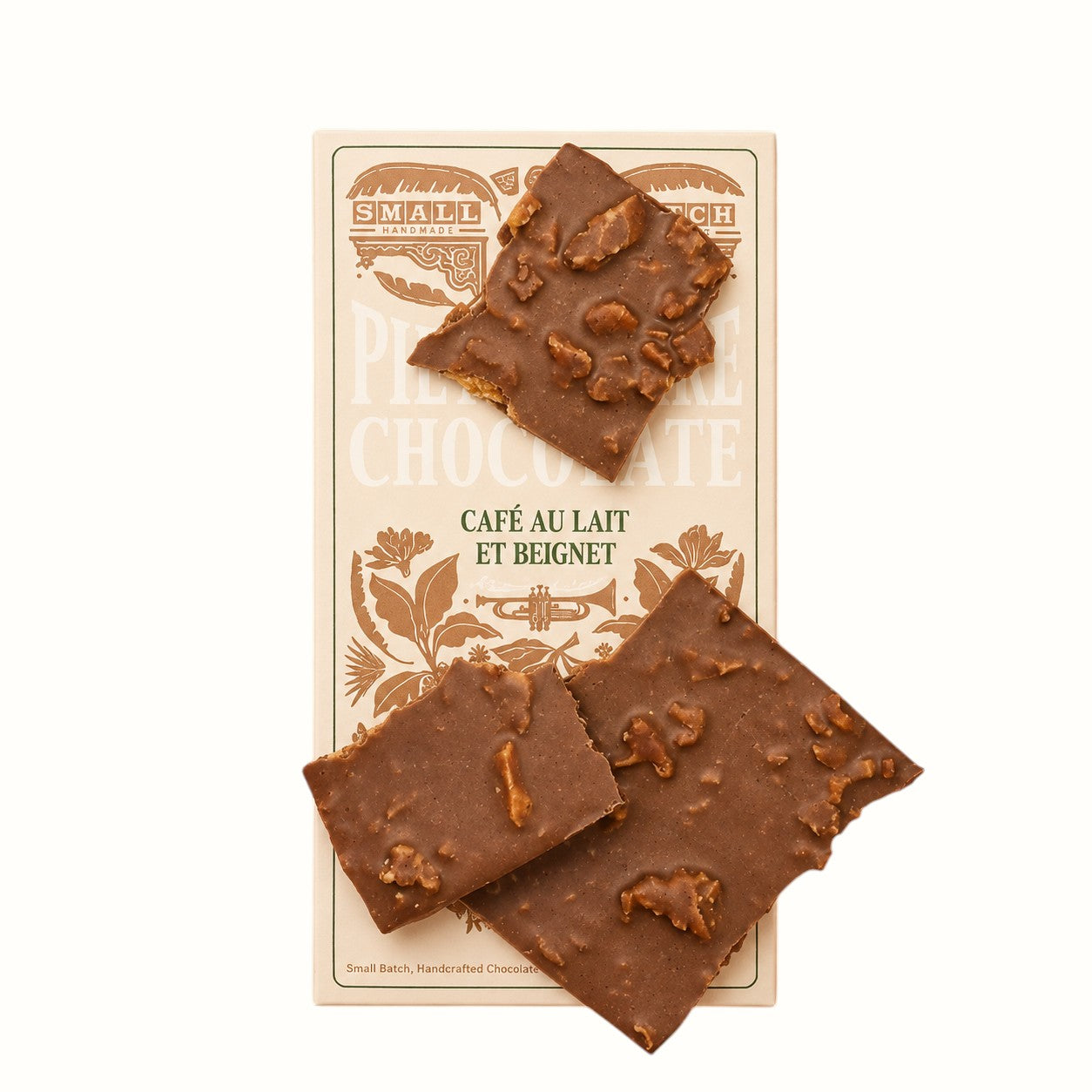 piety and desire / café au lait et beignet chocolate bar