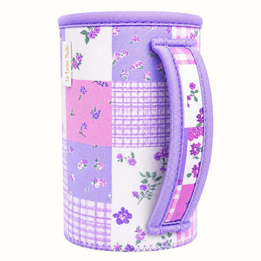 la lune belle / purple floral large with handle