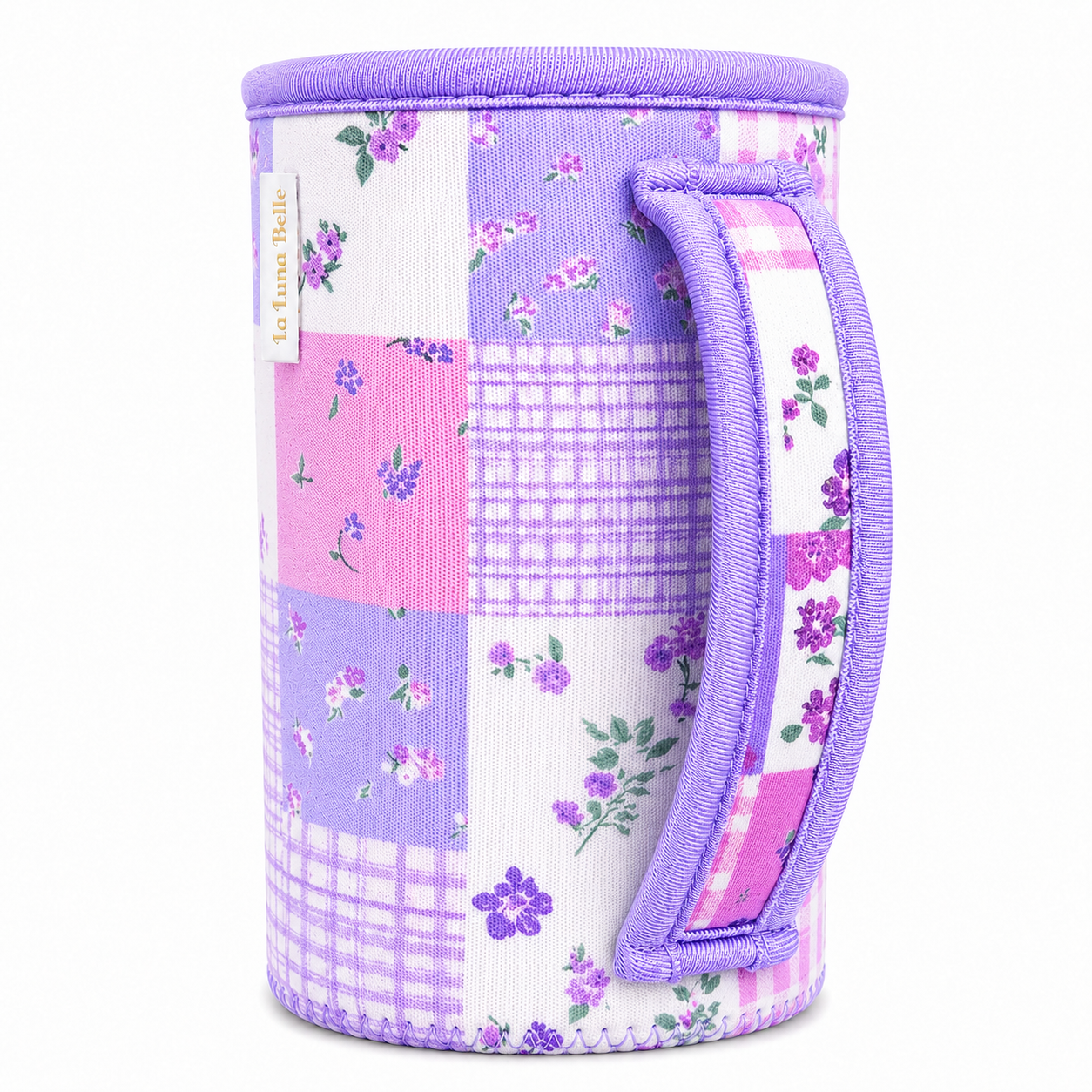 La Lune Belle / Purple Floral Large with Handle