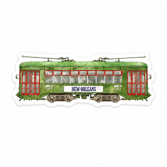 Nola Tawk / Streetcar Die Cut Sticker