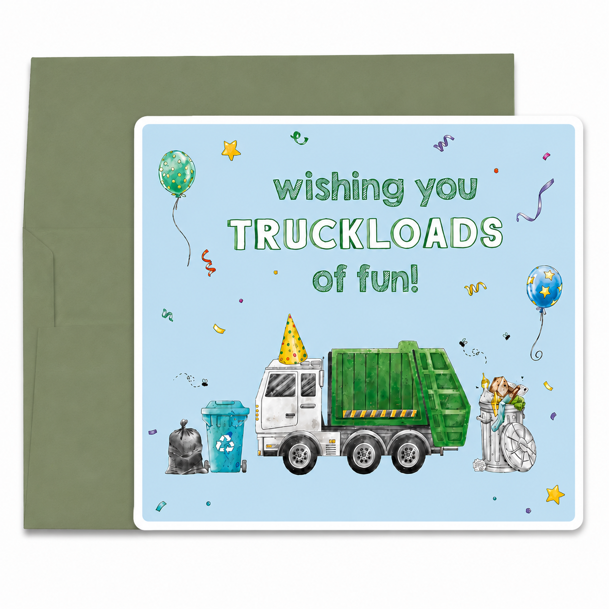 Nola Tawk / Truckloads of Fun Birthday Card
