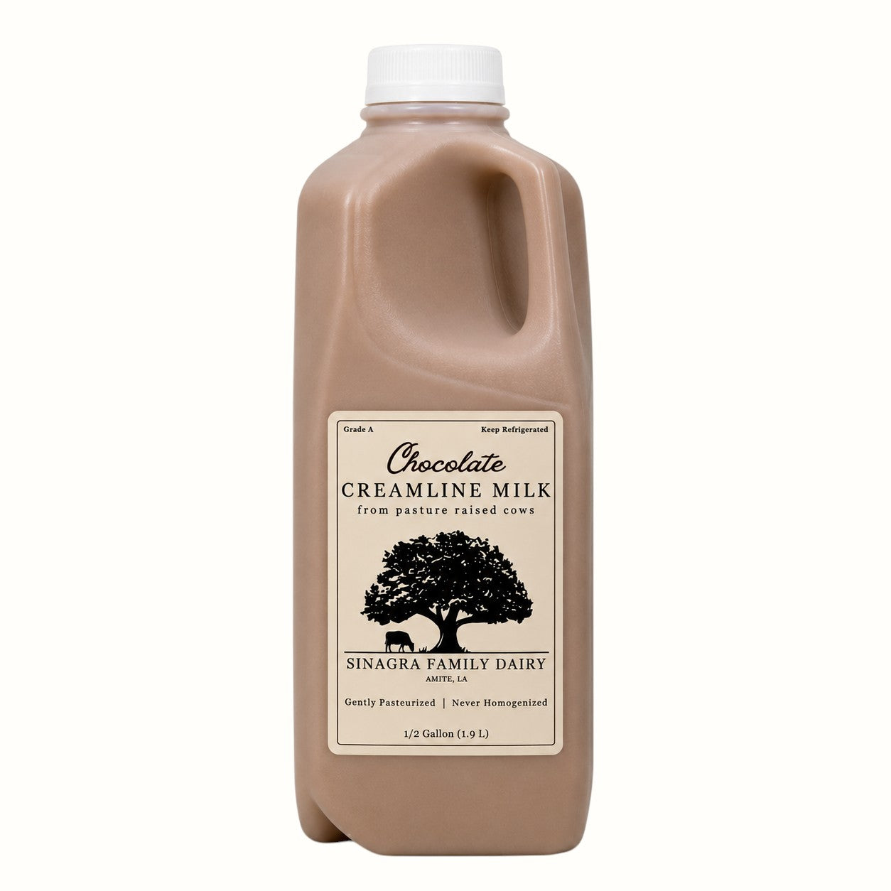 sinagra family dairy / chocolate milk half gallon