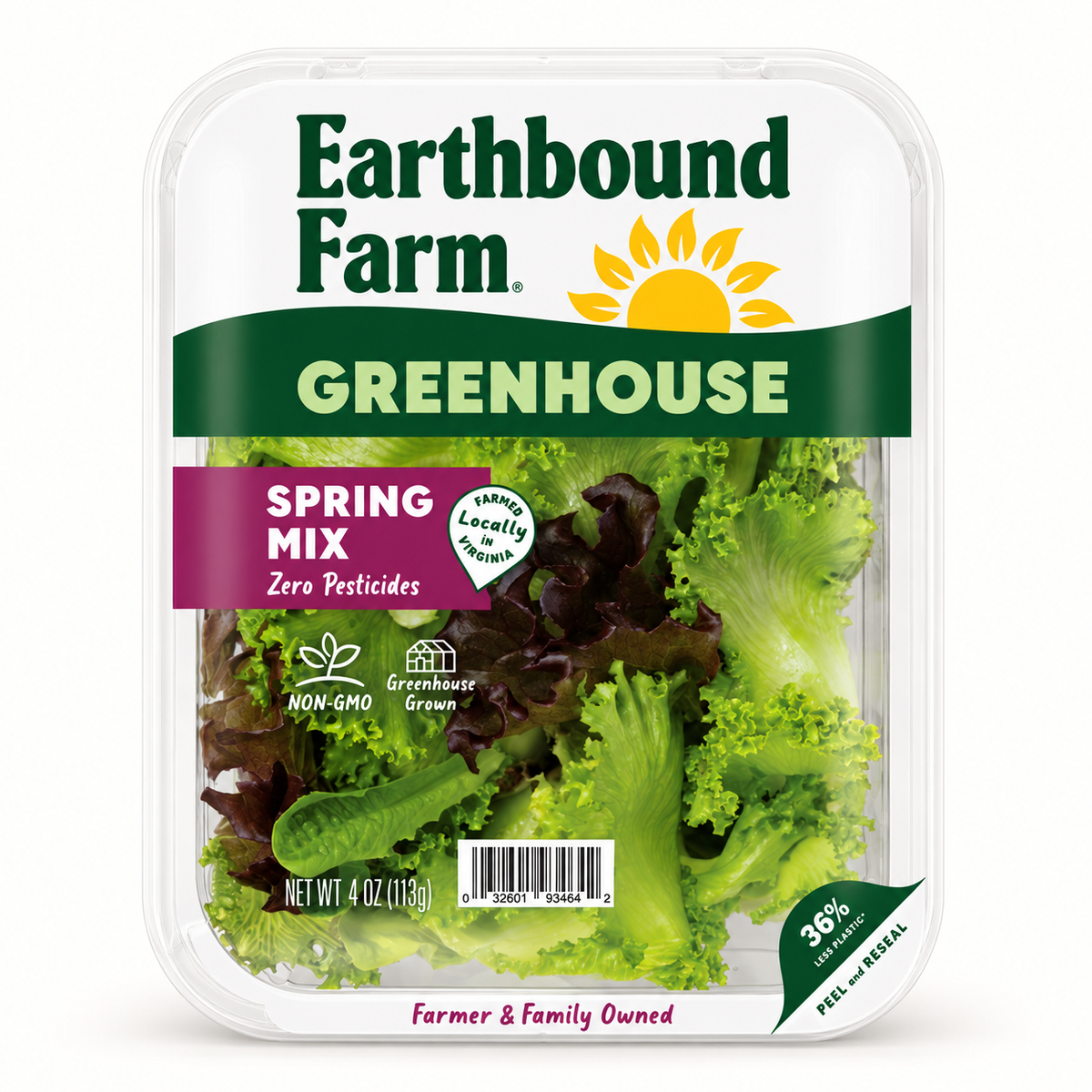 earthbound farm / hydroponic spring mix 4oz (in)