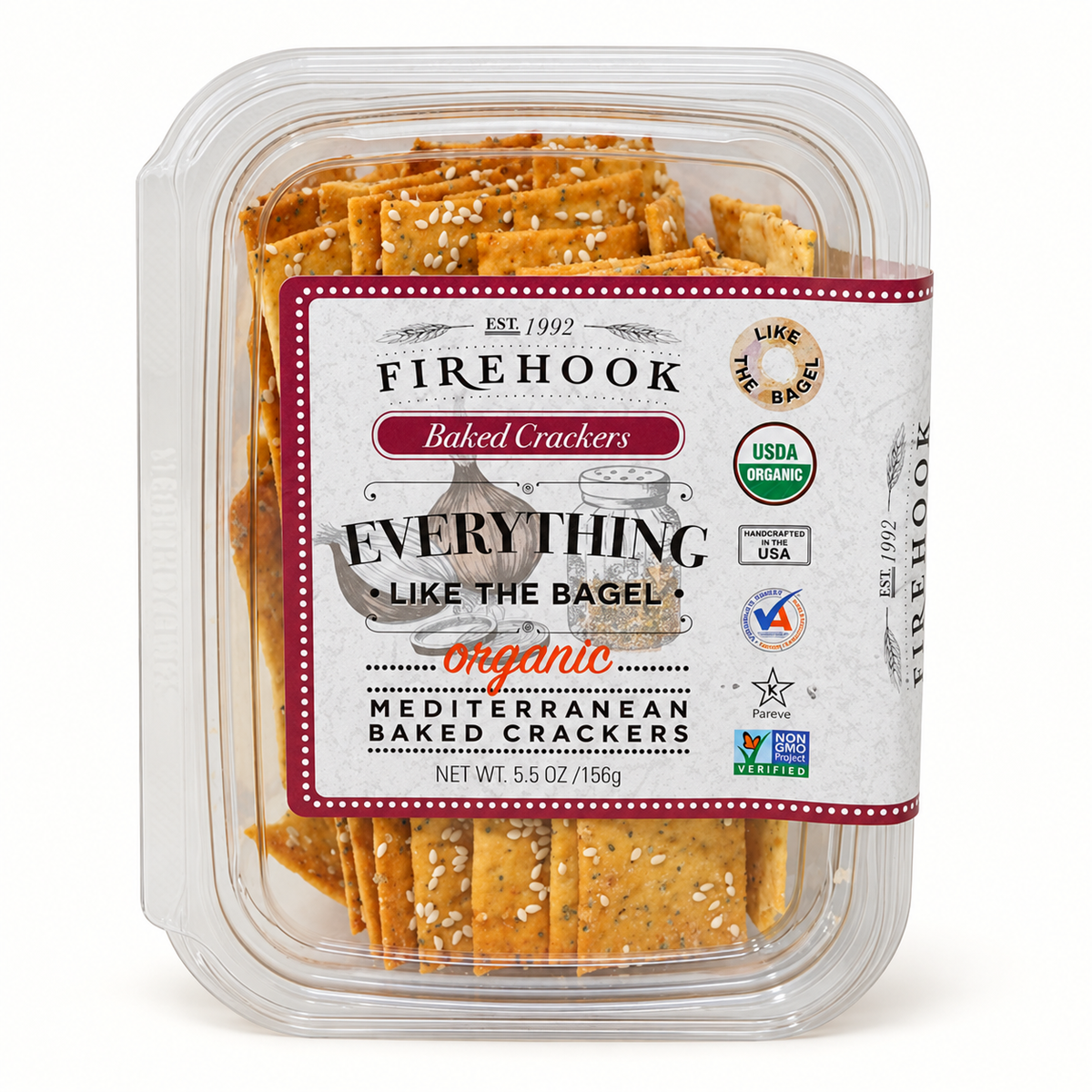 firehook / organic everything baked crackers 5.5oz (va)
