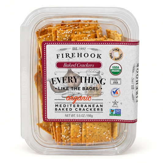 firehook / organic everything baked crackers 5.5oz (va)