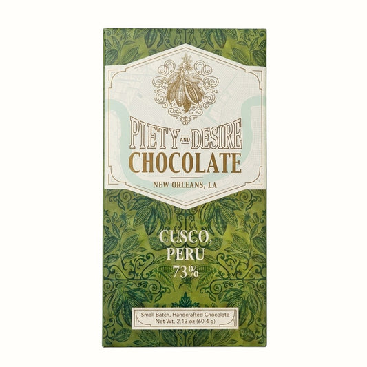 piety and desire / cusco peru chocolate bar