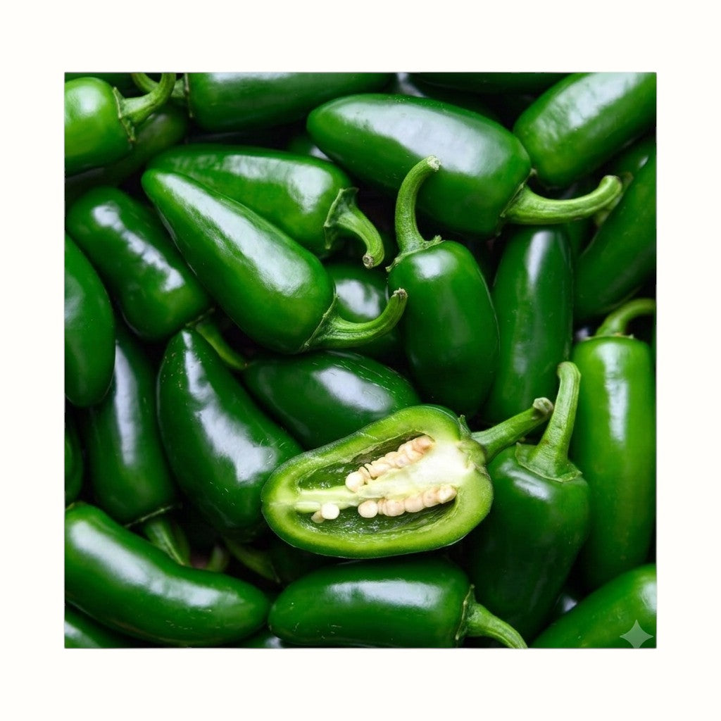 two dog farm / green jalepenos 1lb (ms)