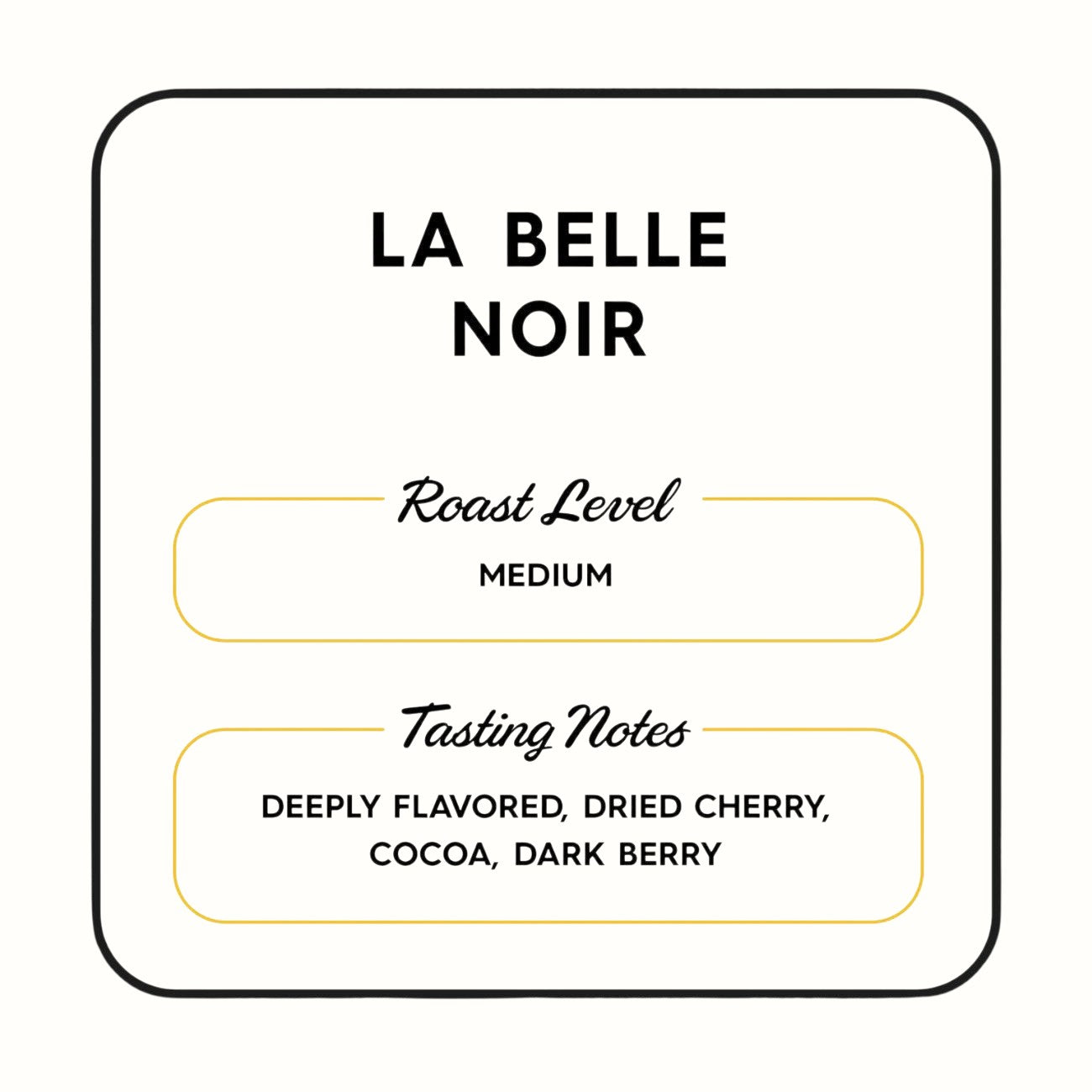 french truck / la belle noir coffee beans 12oz