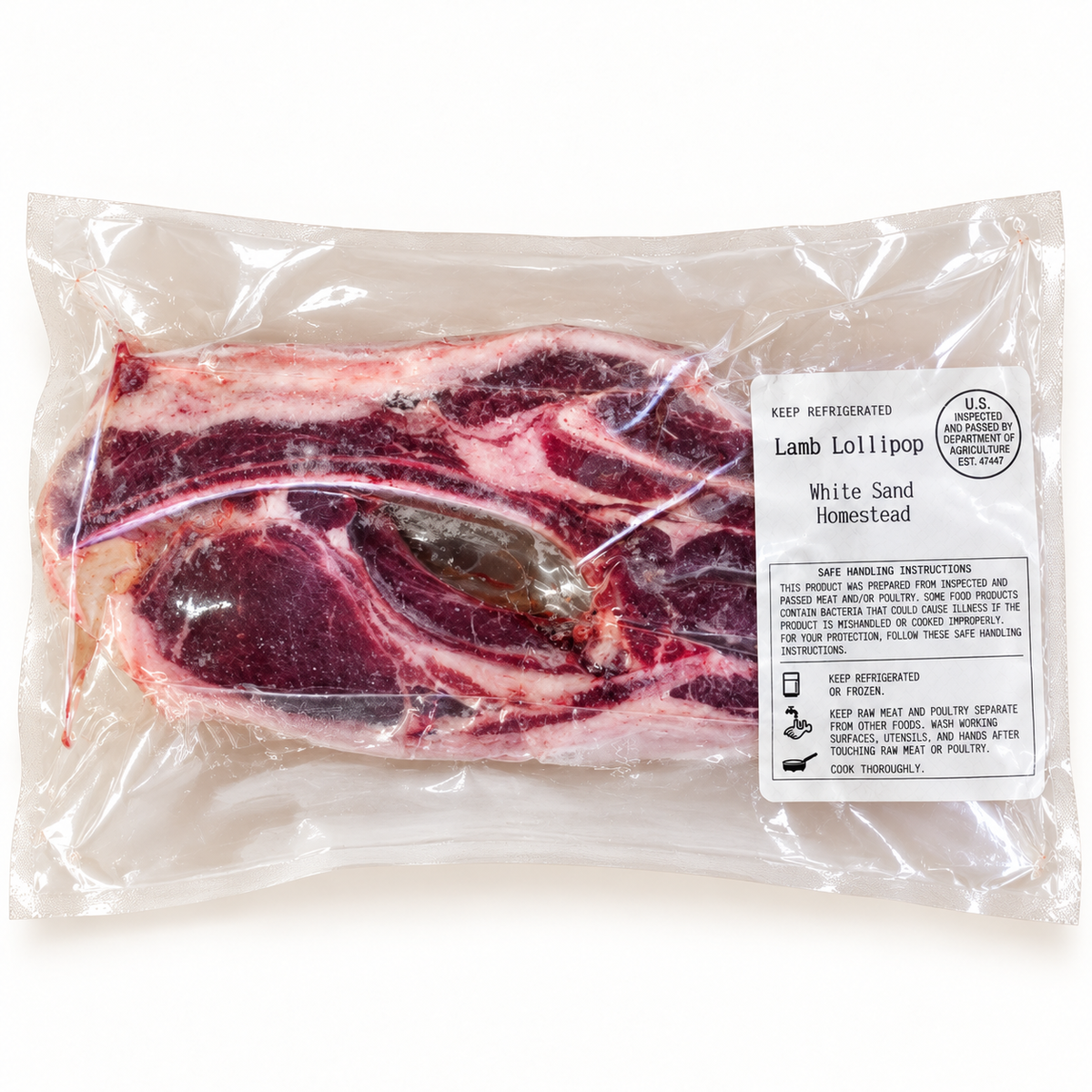 whitesand homestead permaculture farm / lamb lollipops 1.25lbs
