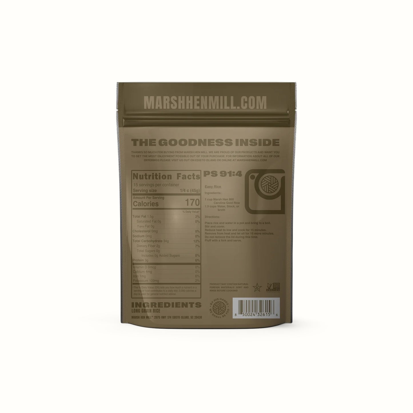 marsh hen mill / carolina gold rice 1.5 lb (sc)