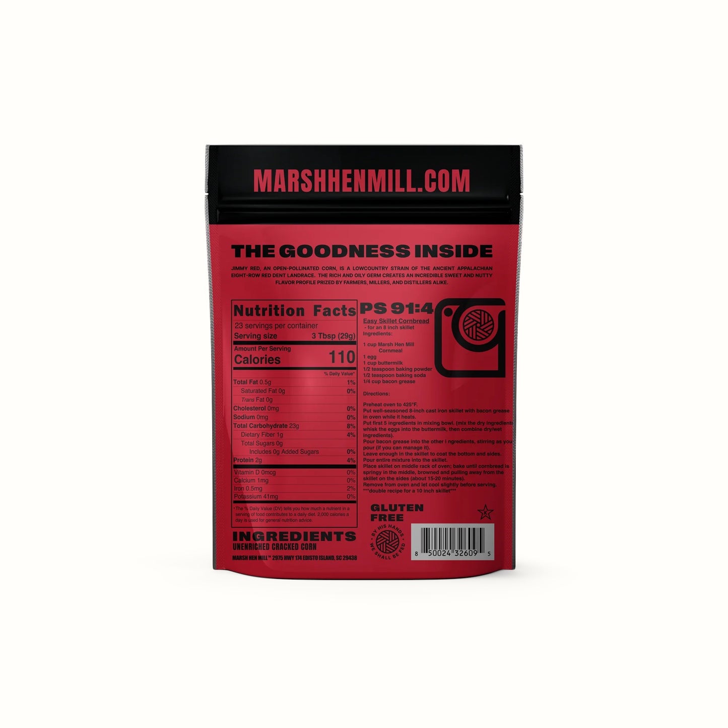 marsh hen mill / jimmy red cornmeal 1.5lb (sc)