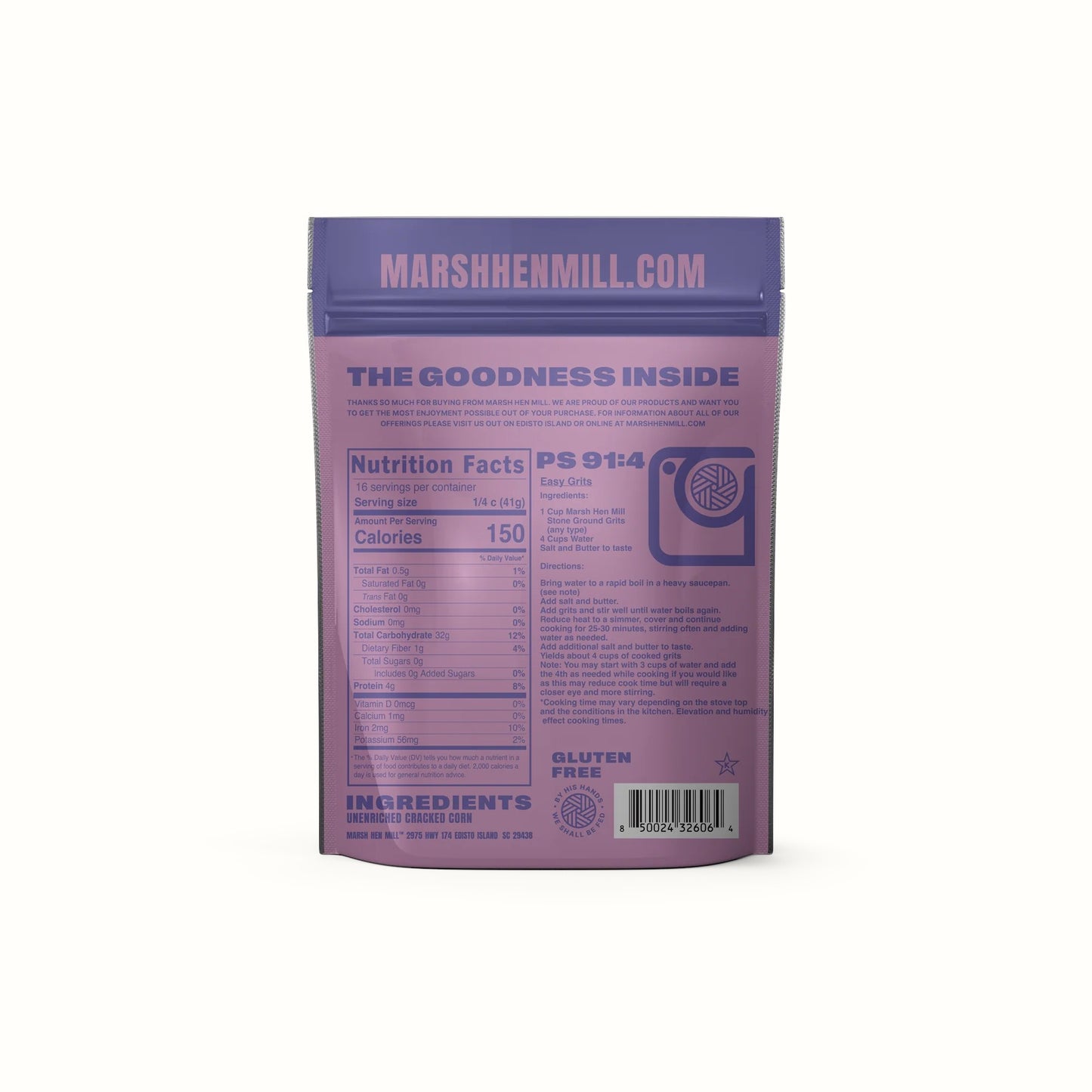 marsh hen mill / unicorn grits 1.5lb (sc)