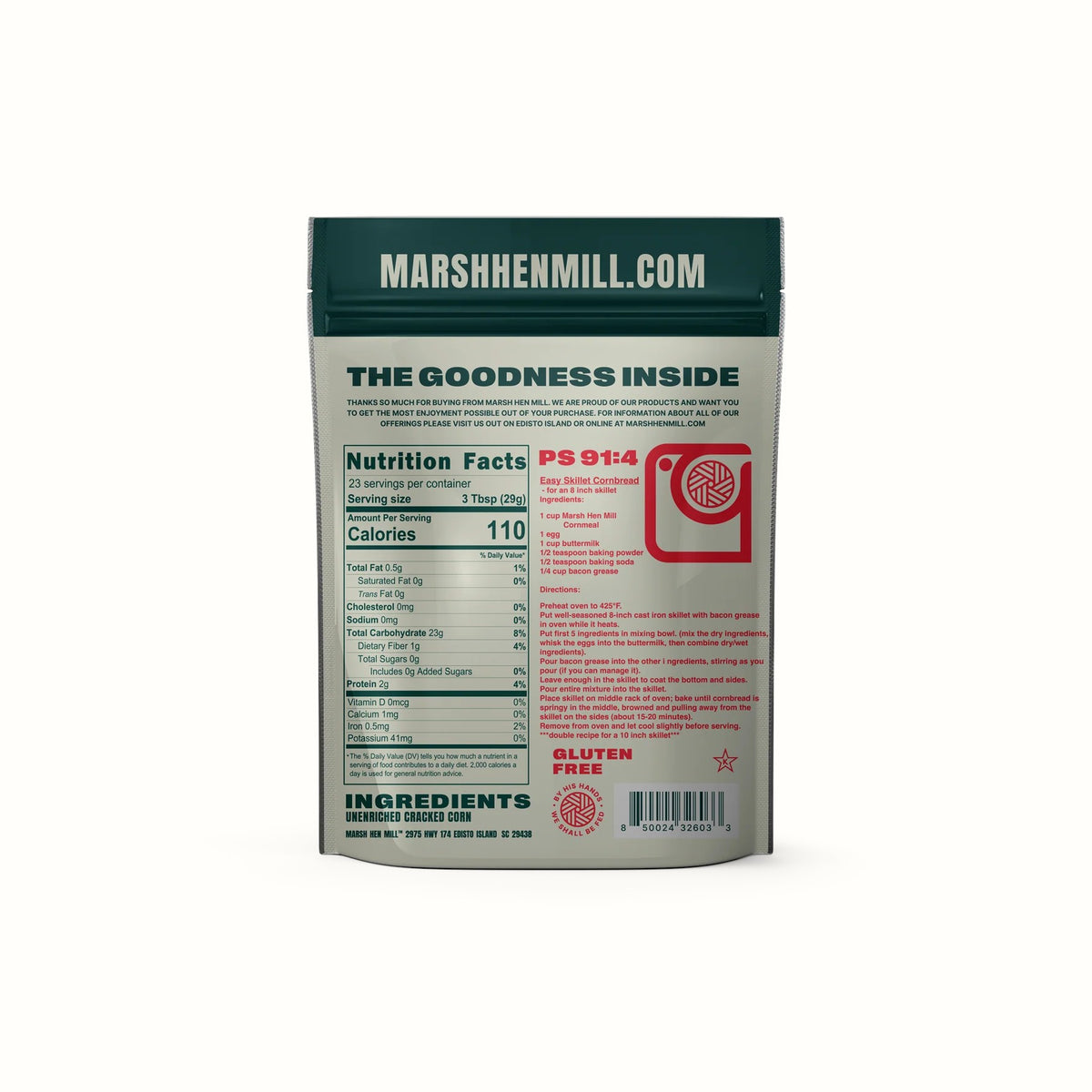 marsh hen mill / yellow corn meal 1.5lb (sc)