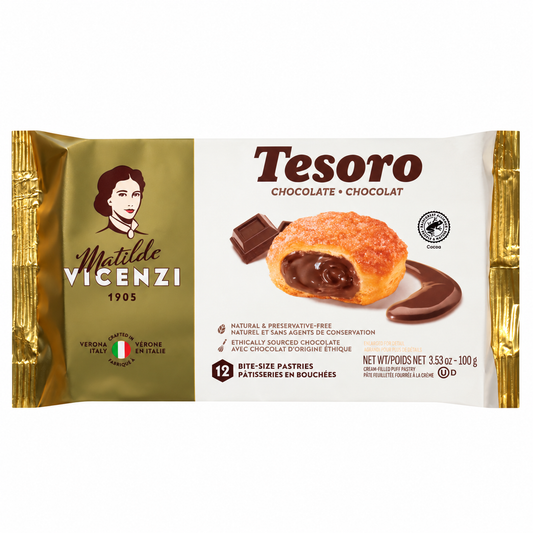 matilde vicenzi / cream-filled chocolate bite-size puff 12ct (it)