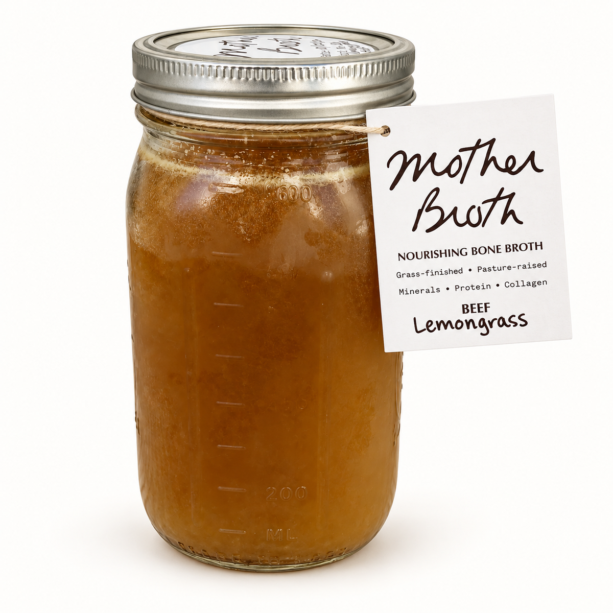 mother broth / local beef lemongrass bone broth 24oz