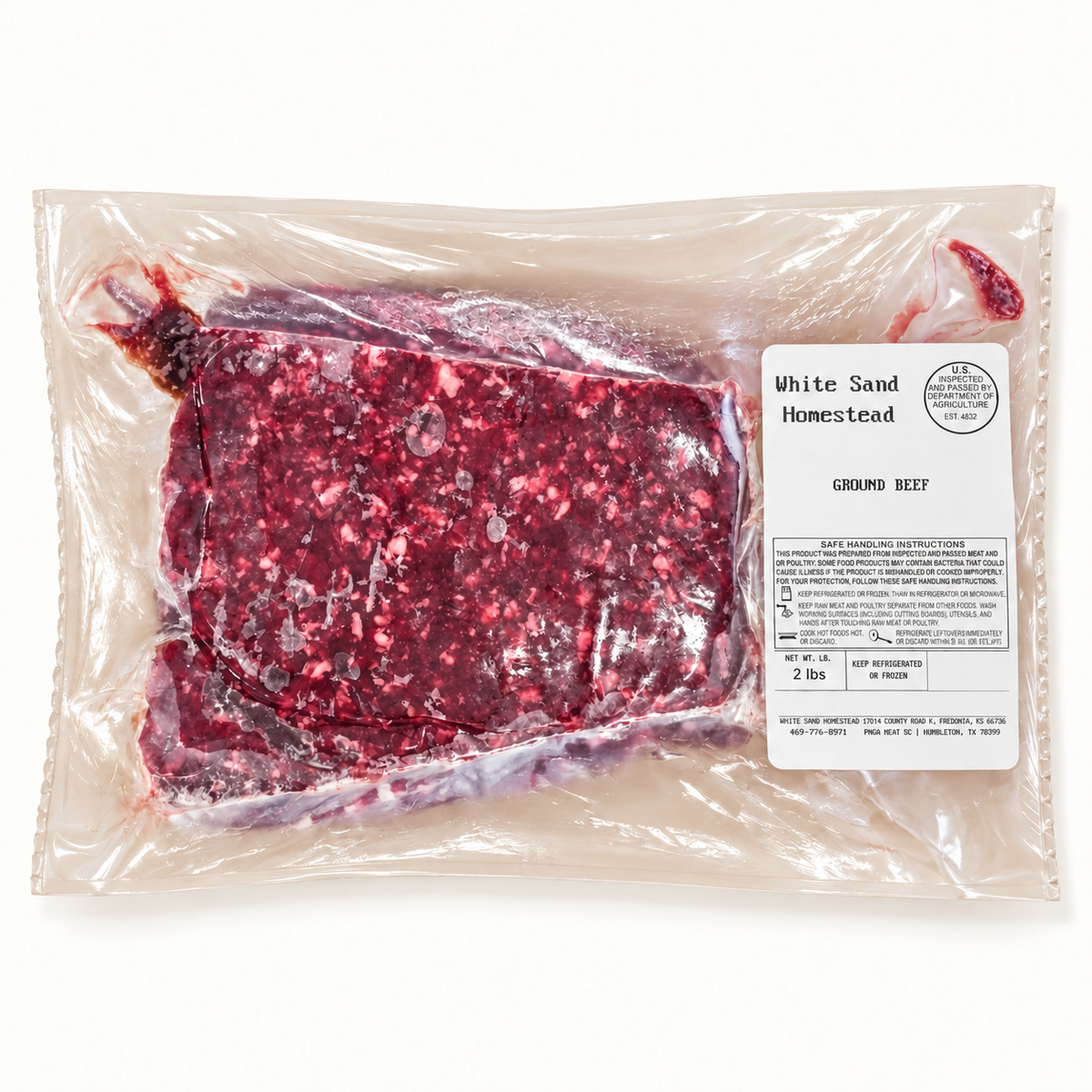 whitesand homestead permaculture farm / ground beef ~2lb