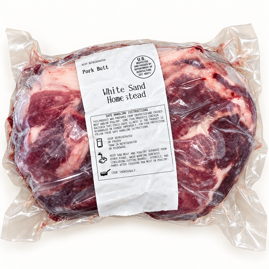 whitesand homestead permaculture farm / pork roast boston butt ~2.5lbs
