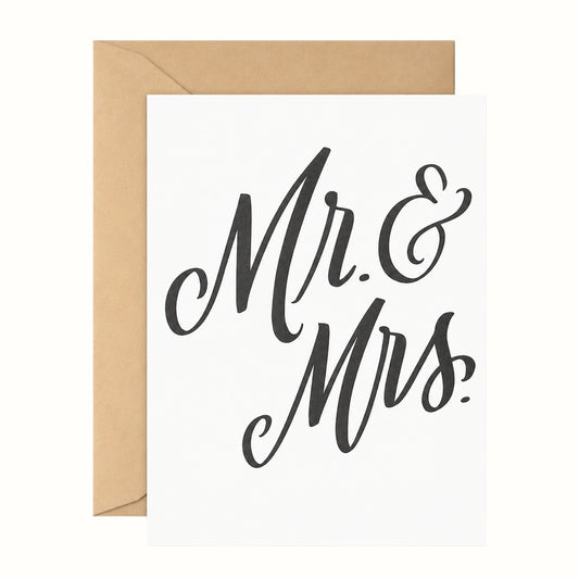 lionheart prints / mr. and mrs. greeting card